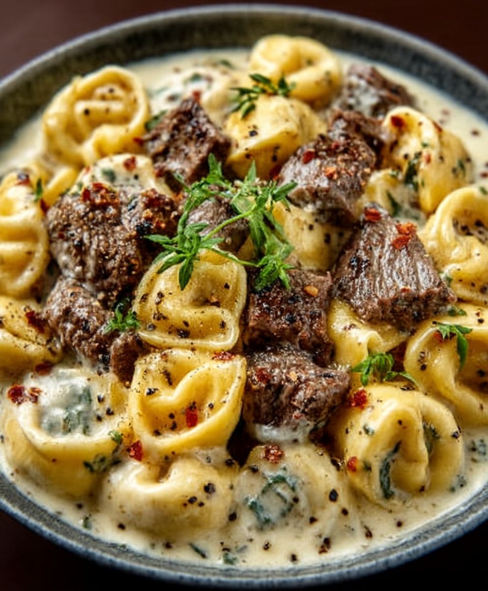 Garlic Steak Tortellini