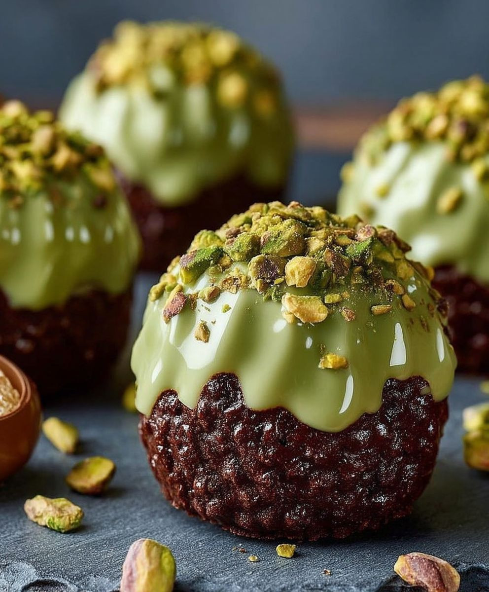 Pistachio Ferrero Rocher Brownies