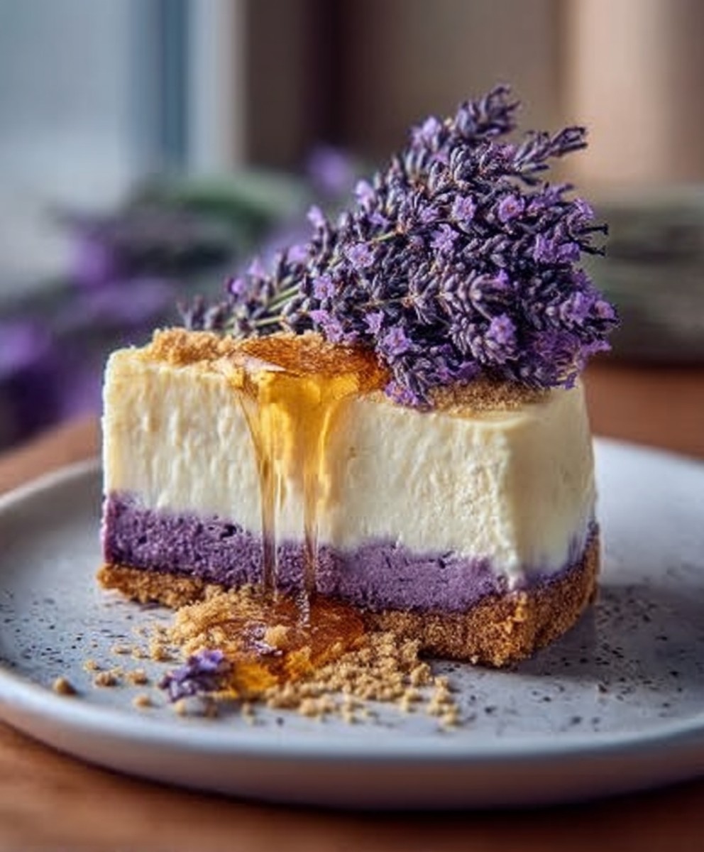 Honey Lavender Cheesecake