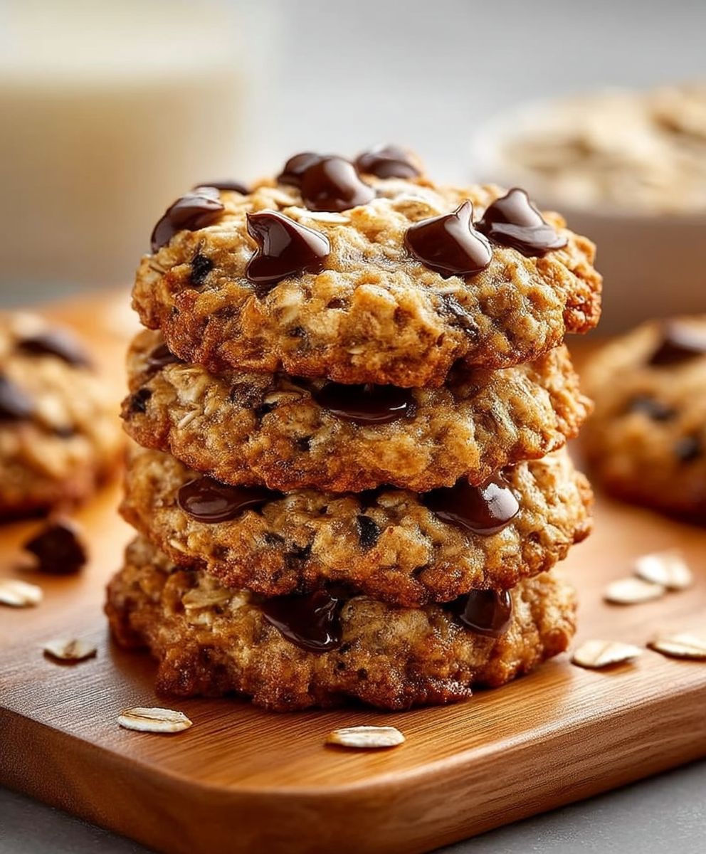 Healthy Banana Oatmeal Cookies