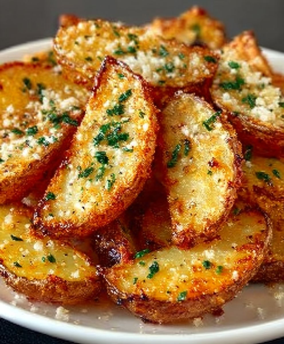 Garlic Parmesan Potato Wedges