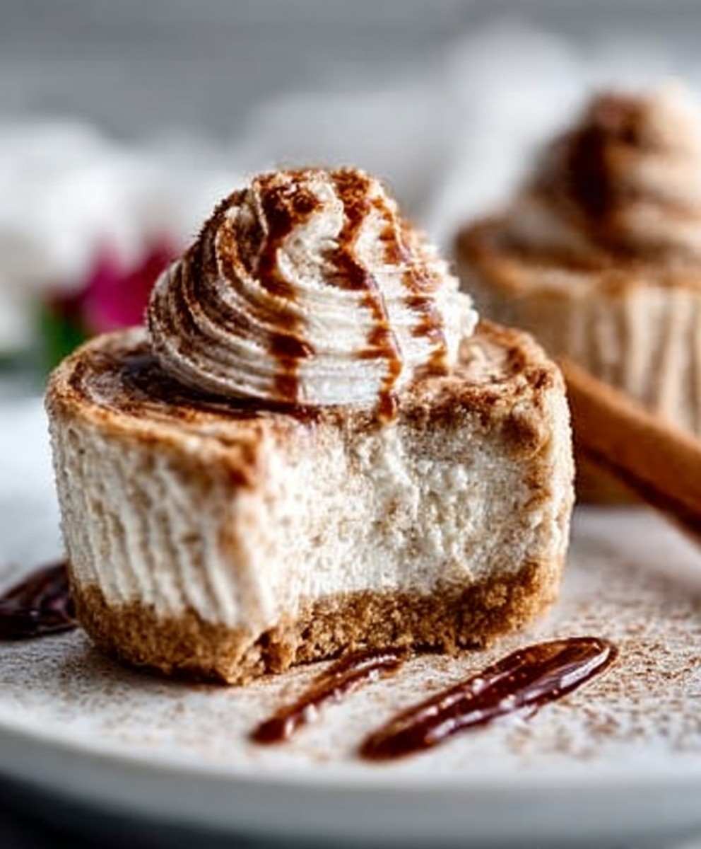 Cinnamon Roll Cheesecakes