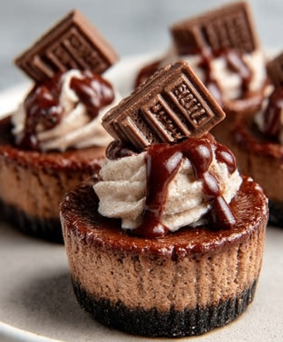 Mini Chocolate Cheesecakes