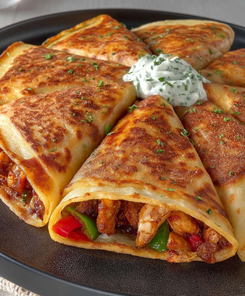 Chicken Shawarma Crepes