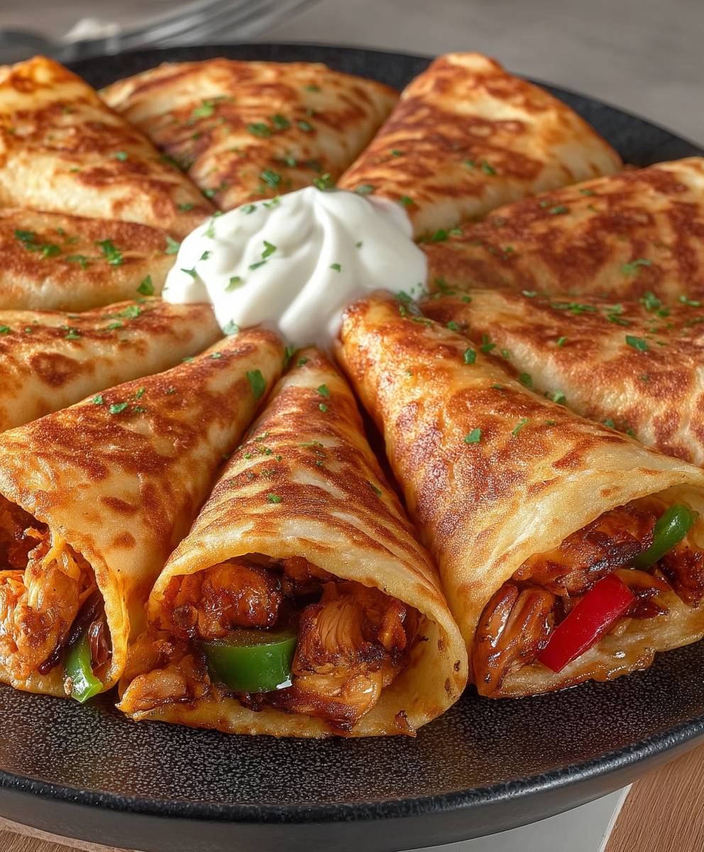 Chicken Shawarma Crepes