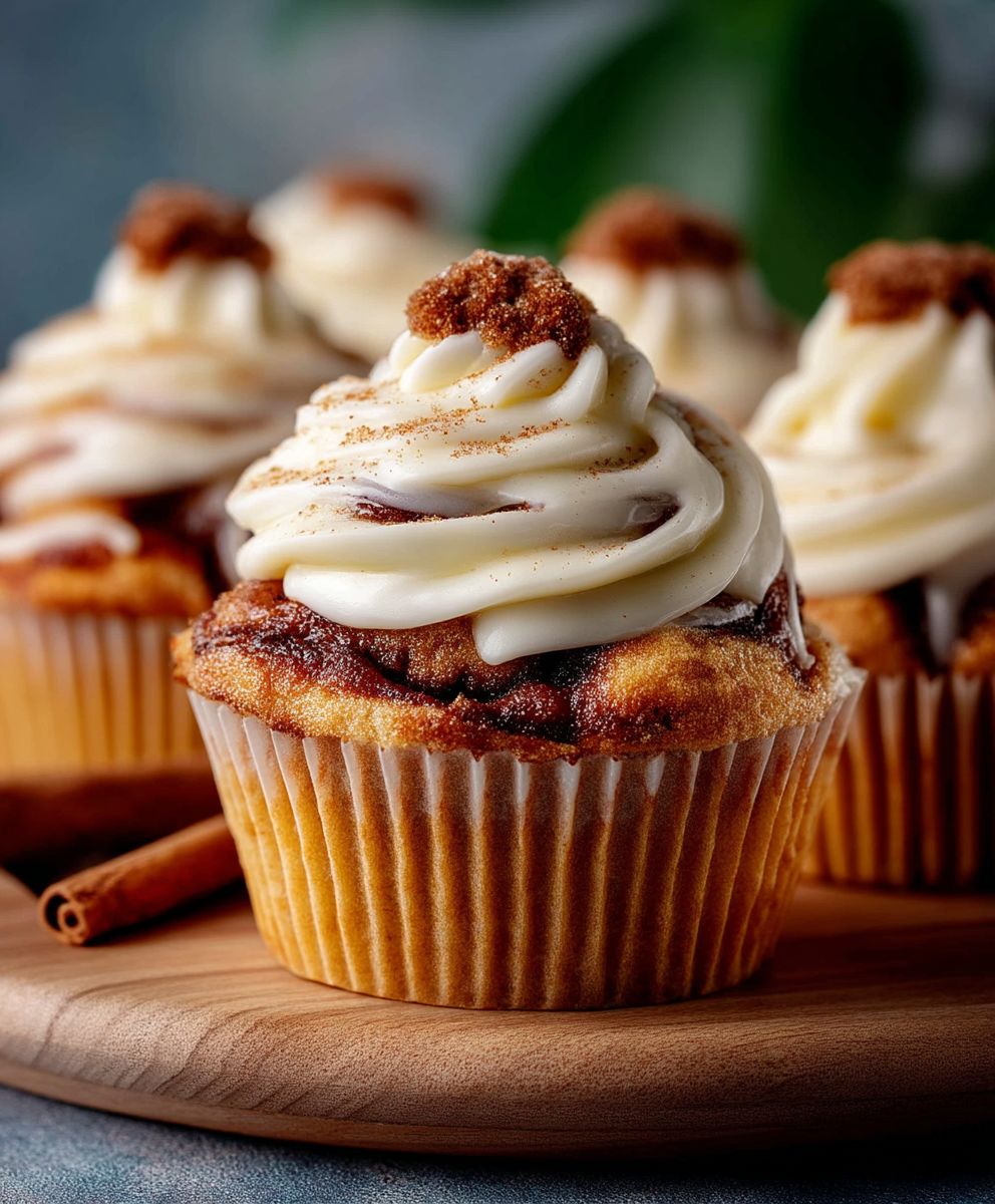 Cinnamon Roll Cupcakes