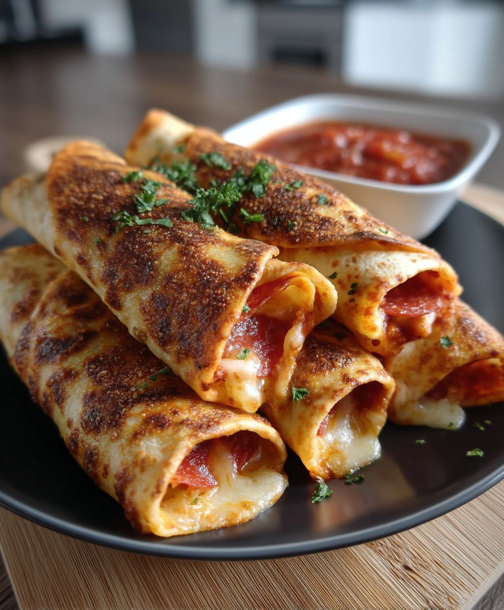 Cheesy Pepperoni Pizza Roll Ups