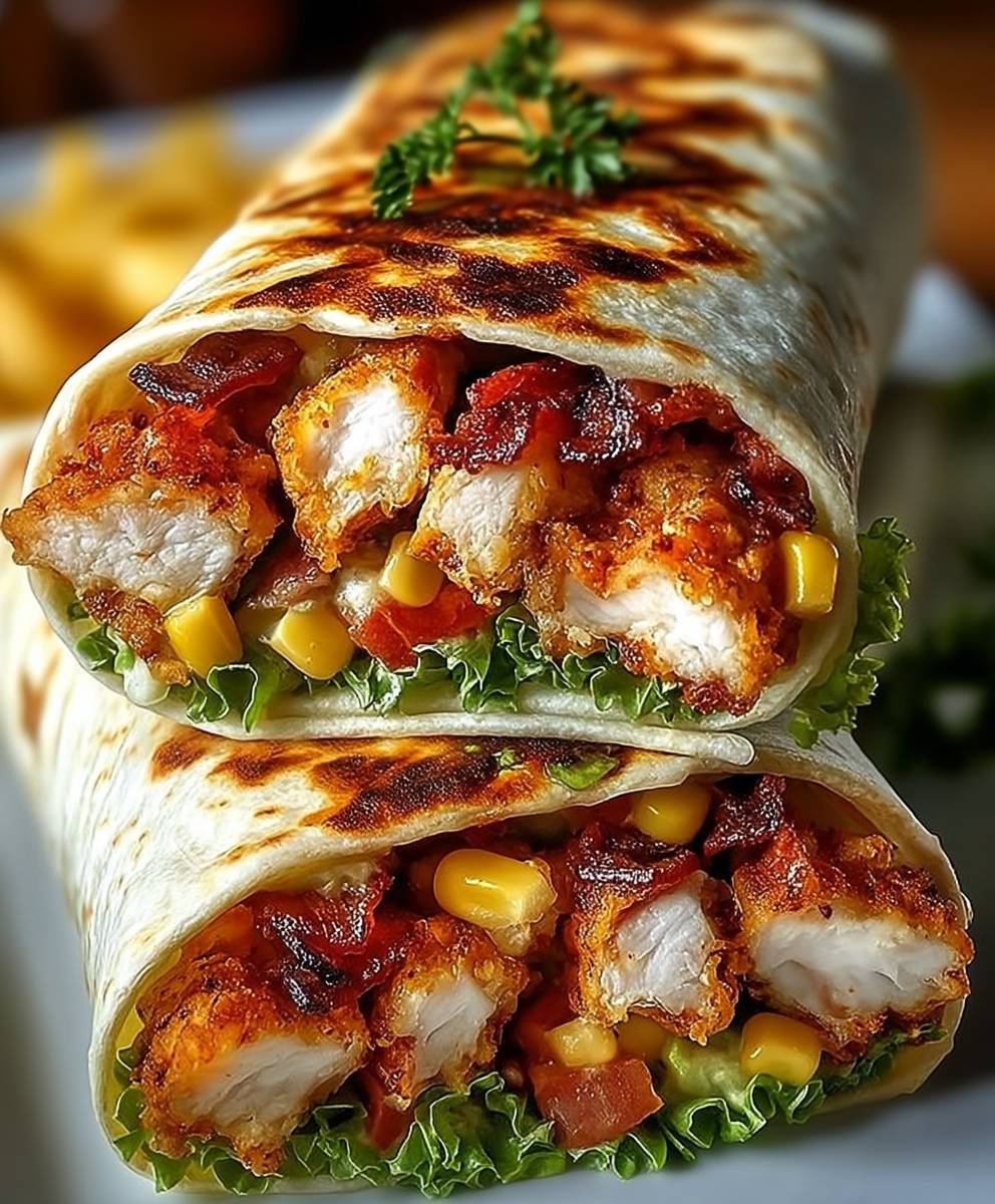 Crispy Chicken Bacon Wrap