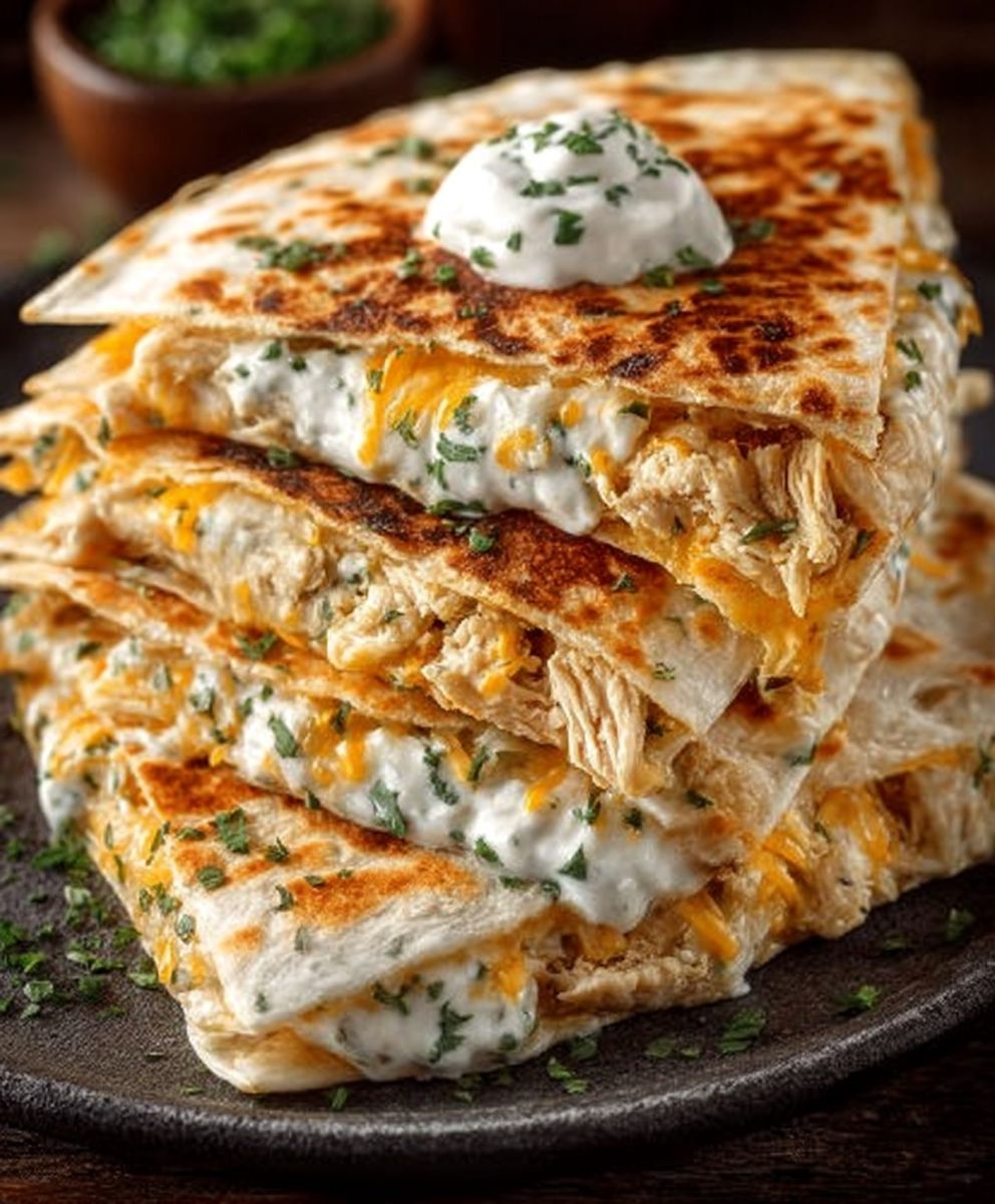 High-Protein Chicken Quesadilla