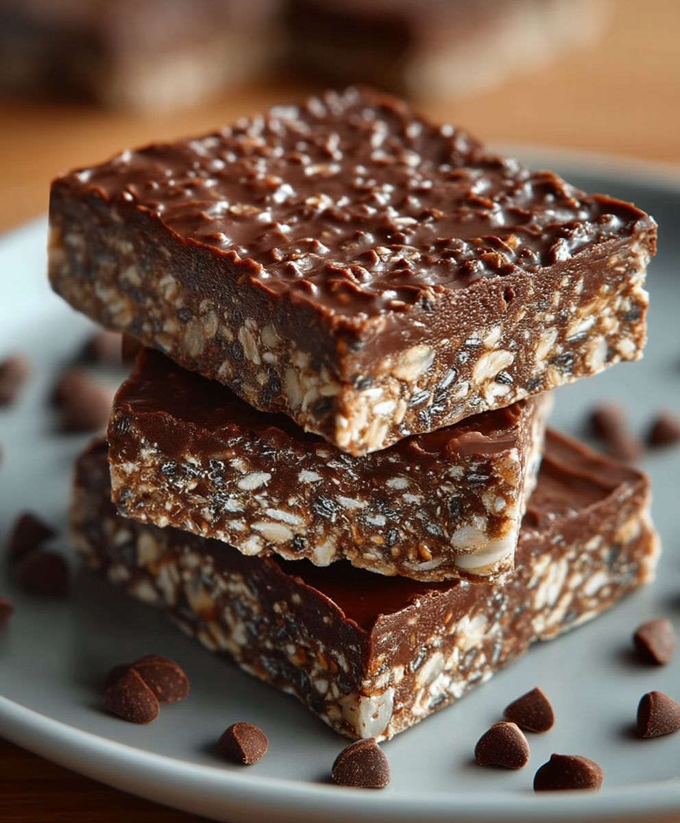 No-Bake Chocolate Chia Bars