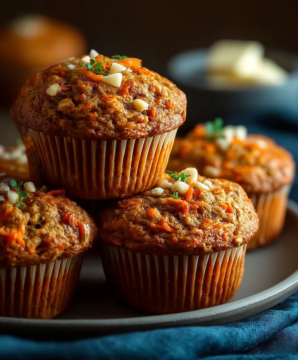 Carrot Oatmeal Muffins