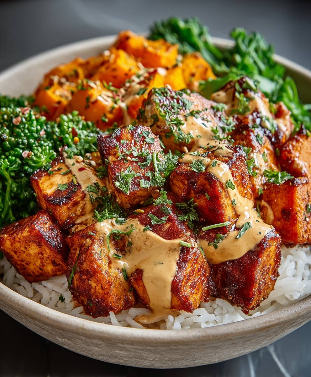 Healthy Chicken Sweet Potato Bowls