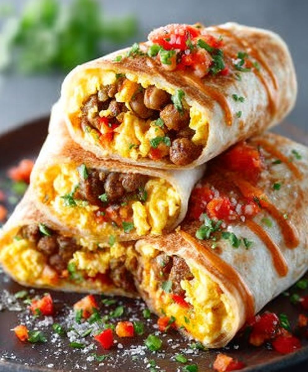 Freezer Breakfast Burritos