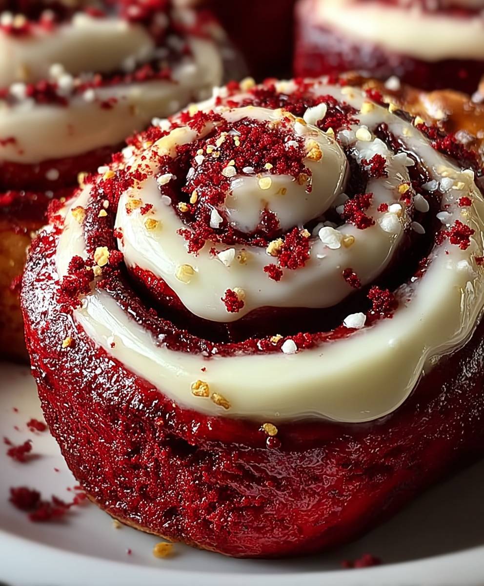 The Best Red Velvet Cinnamon Rolls image 2