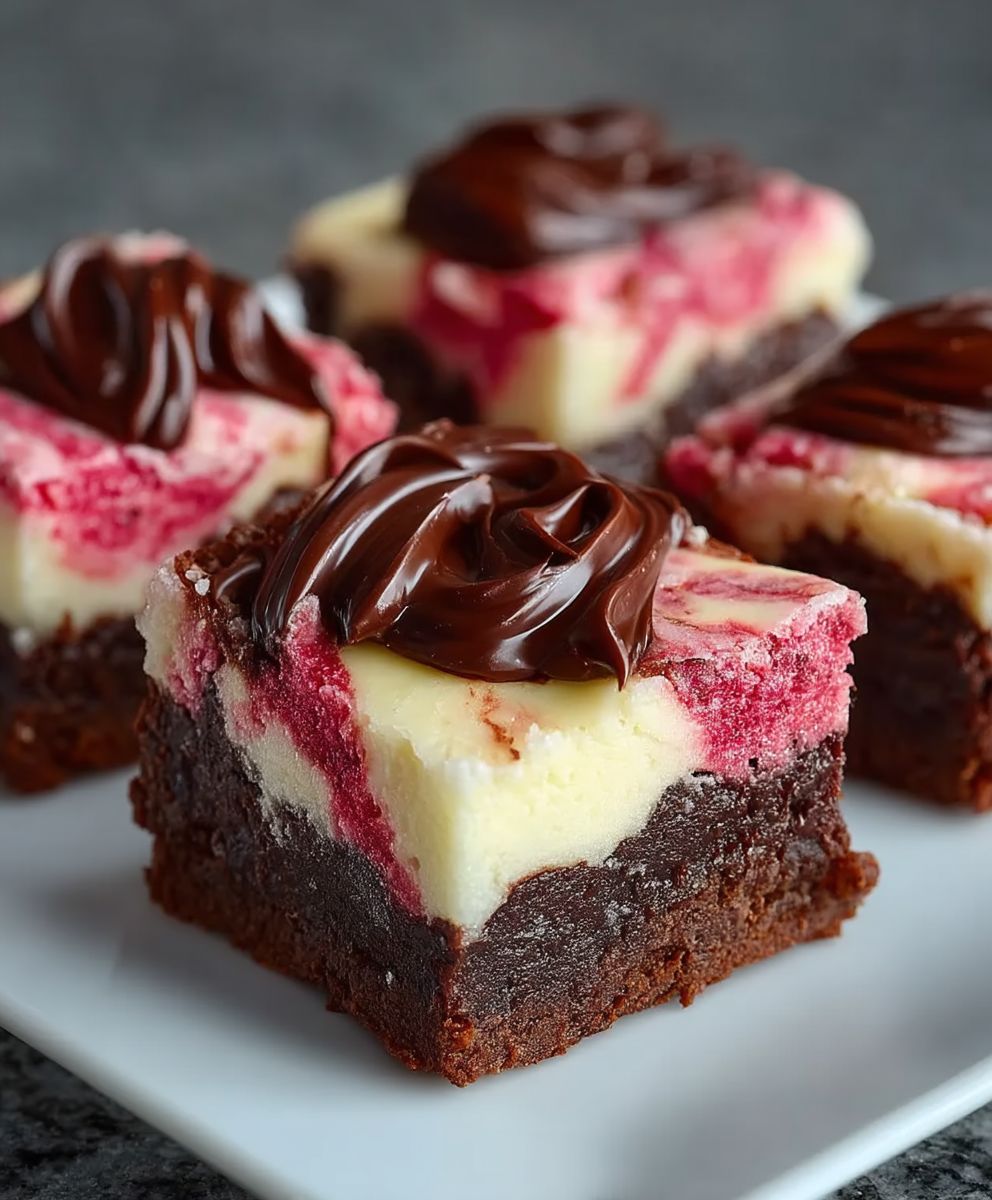 Valentine’s Day Cheesecake Brownies | Easy Romantic Chocolate Dessert image 2
