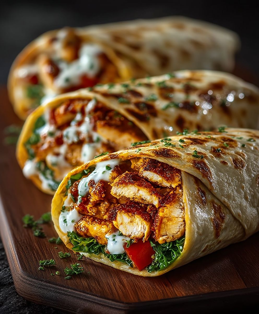Crispy Air Fryer Chicken Mozzarella Wraps | Easy Cheesy Dinner Recipe image 2