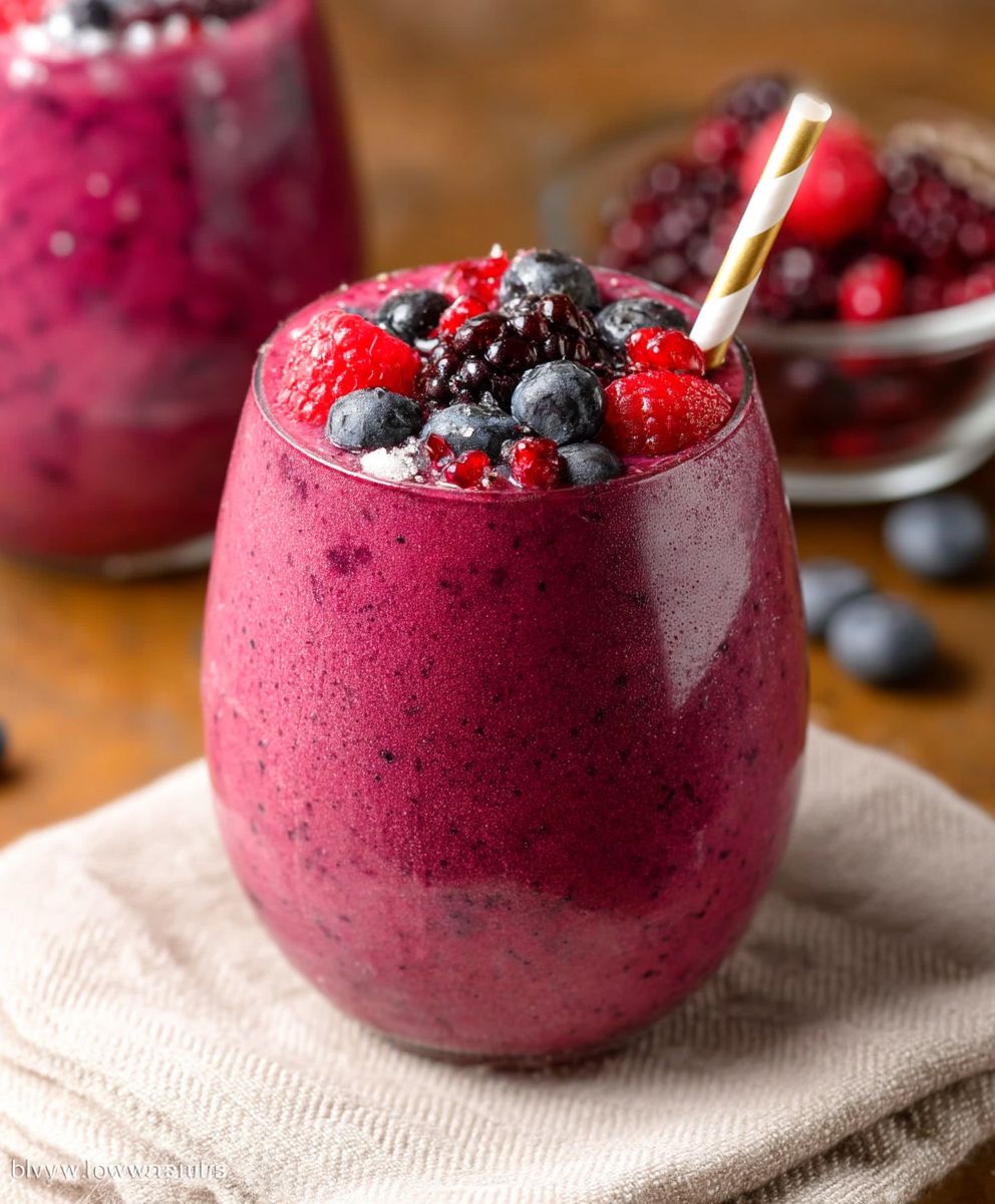 Healthy Mixed Berry Smoothie image 2