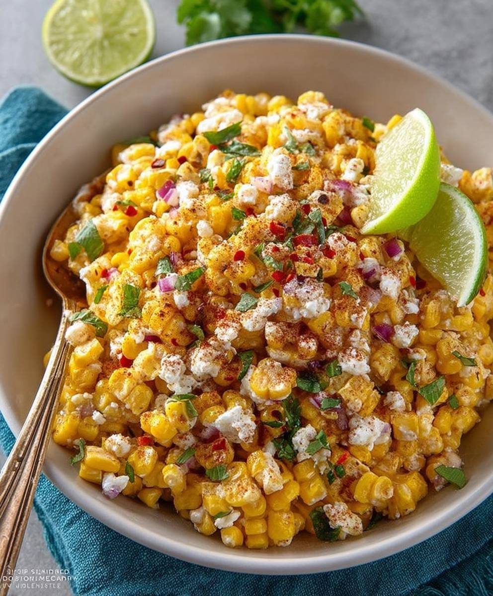 Healthy Street Corn Salad with Greek Yogurt | Refreshing Summer Side Dish Recipe image 2
