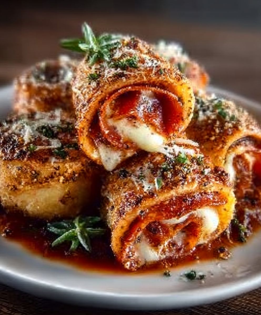 High Protein Turkey Pepperoni Pizza Rolls | Easy Homemade Snack & Kid-Friendly Recipe image 2