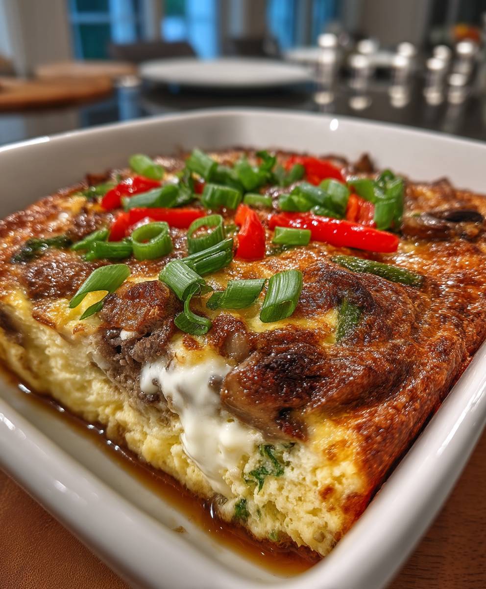 Low Carb Philly Cheesesteak Casserole | Easy Keto Beef Dinner Recipe image 2