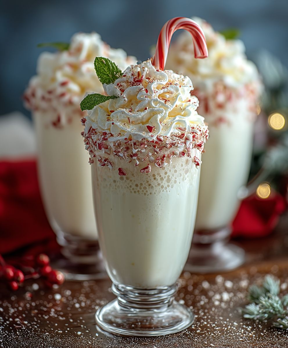 Peppermint Year-End Celebration Float | Festive Creamy Holiday Dessert Drink image 2