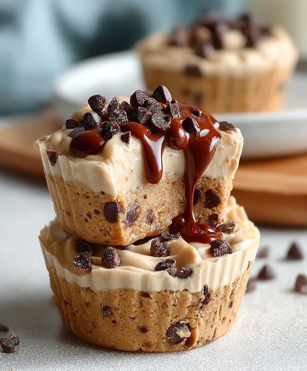 Protein Cookie Dough Cups | Easy Greek Yogurt High Protein Dessert image 2