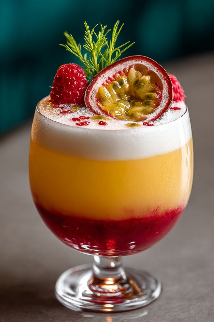 Raspberry Passionfruit Cactus Water Sour | Bold Fruity Cocktail Recipe image 2